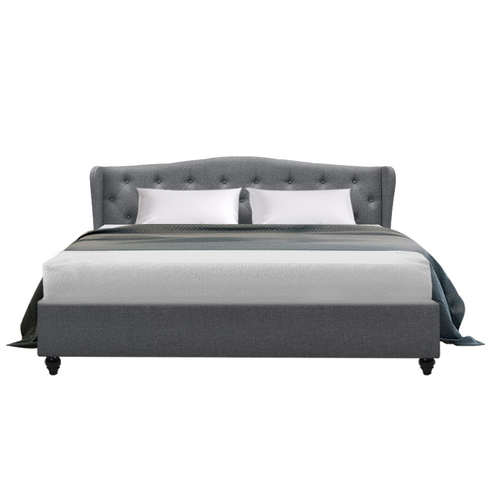 Korra Bed Frame King Size Grey PIER