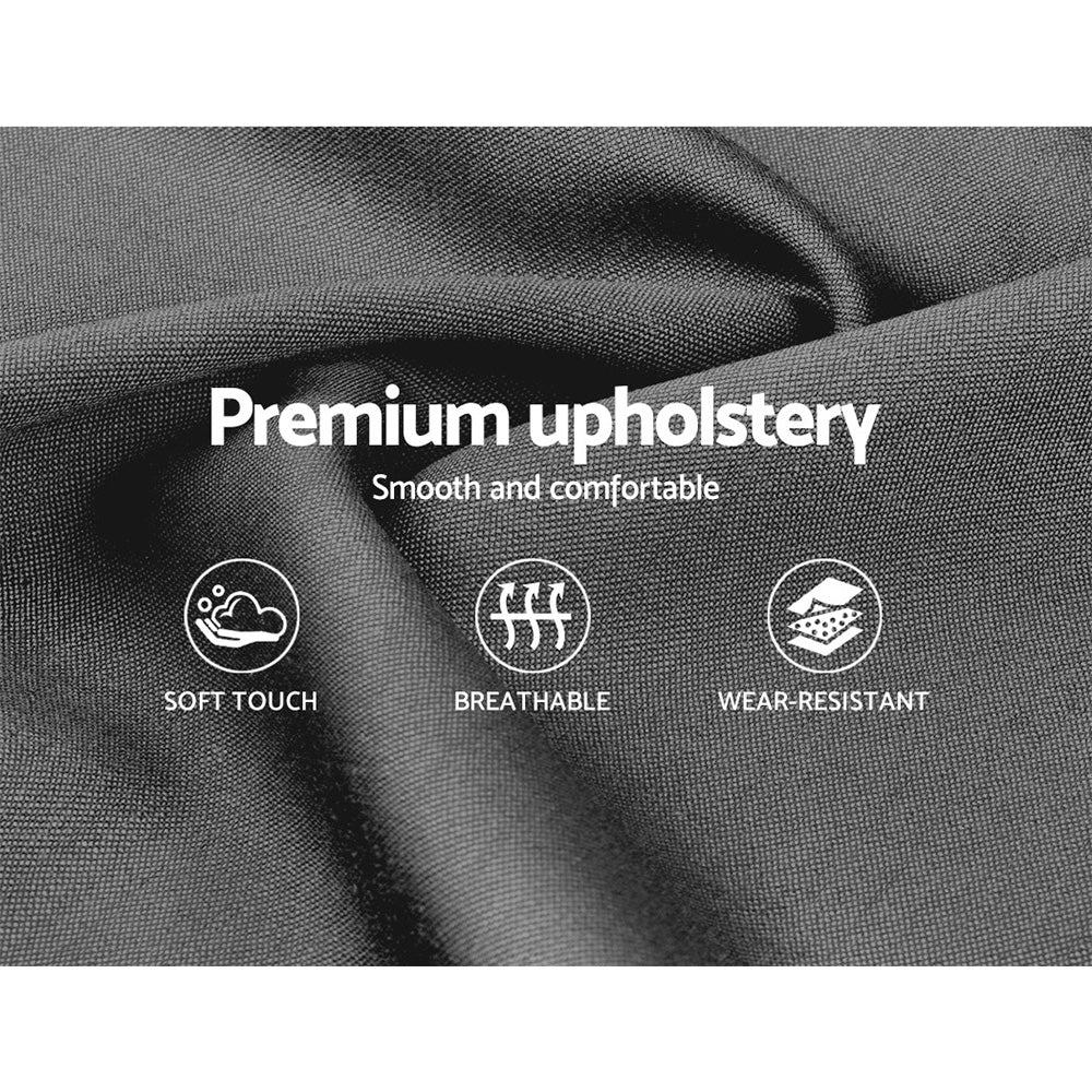 Korra Bed Frame Double Size Grey VANKE