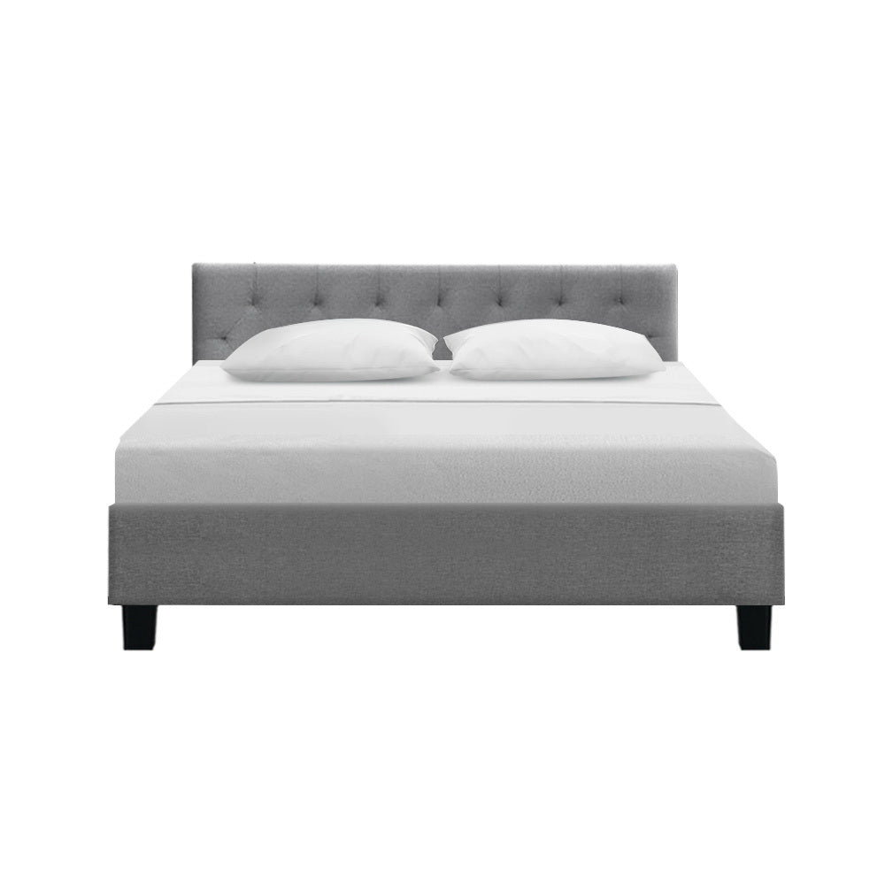 Korra Bed Frame Queen Size Grey VANKE