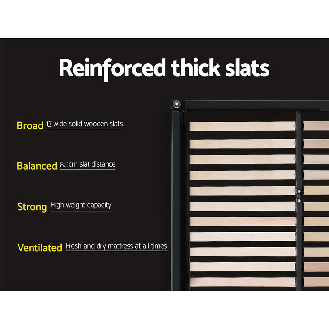 Korra Bed Frame King Size with 4 Drawers Grey AVIO