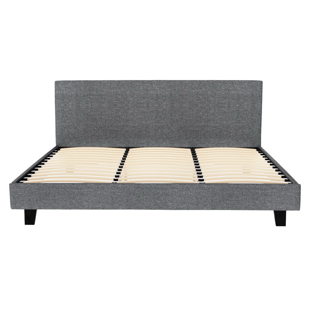 Korra Bed Frame King Size Grey NEO