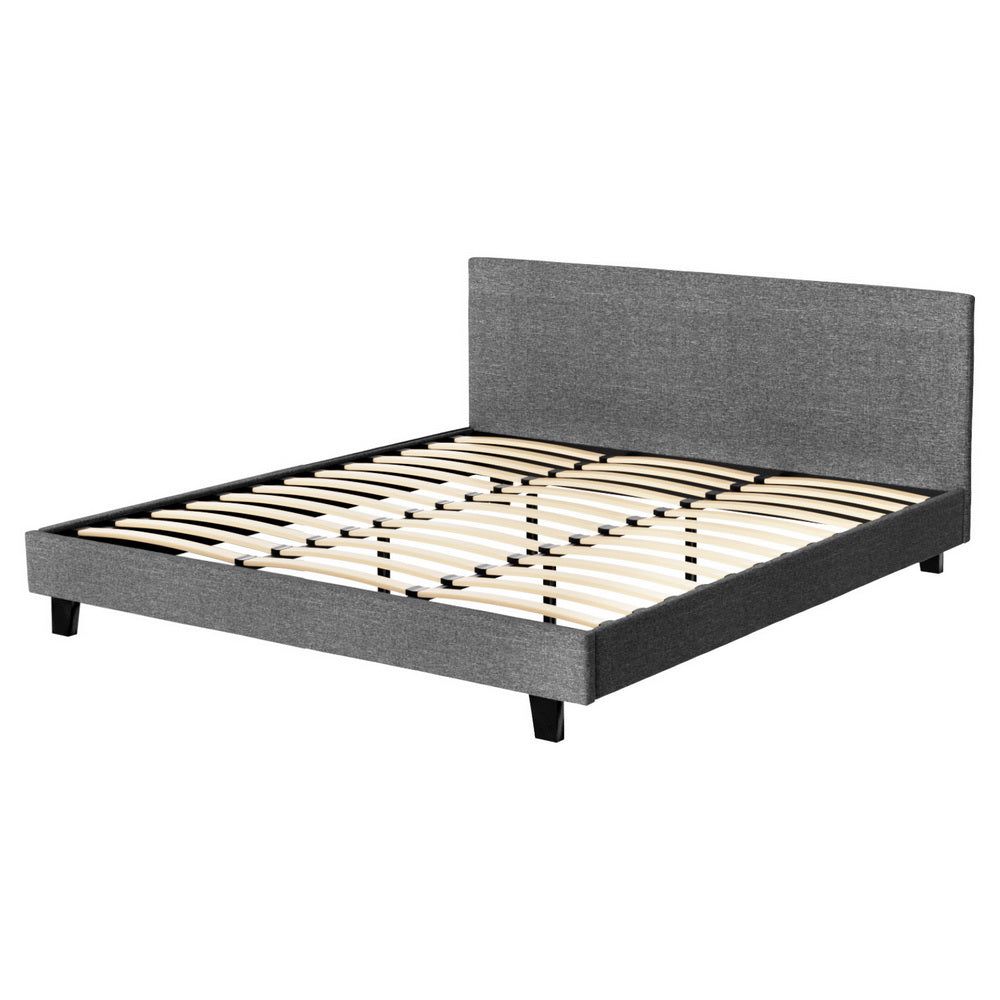 Korra Bed Frame King Size Grey NEO