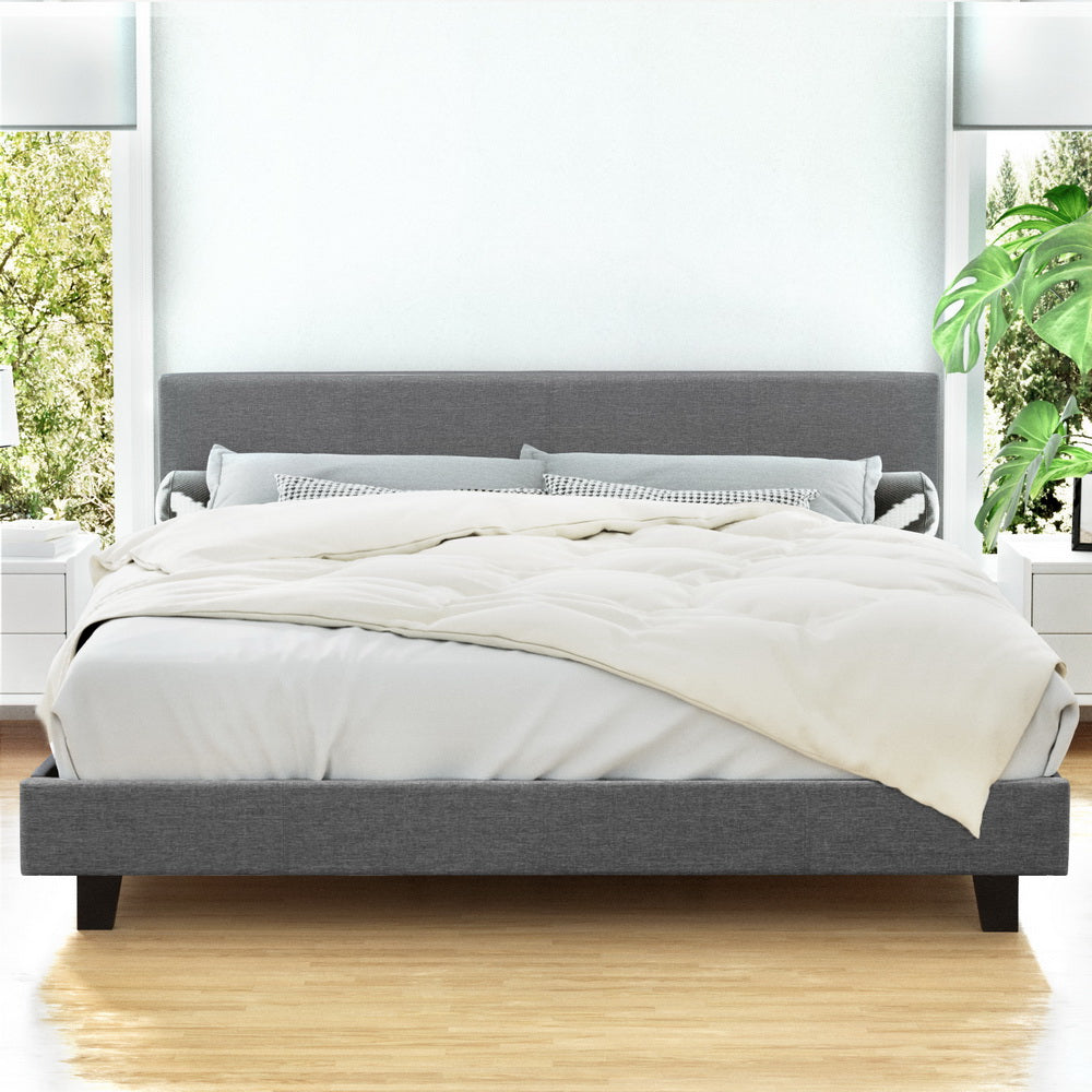 Korra Bed Frame King Size Grey NEO