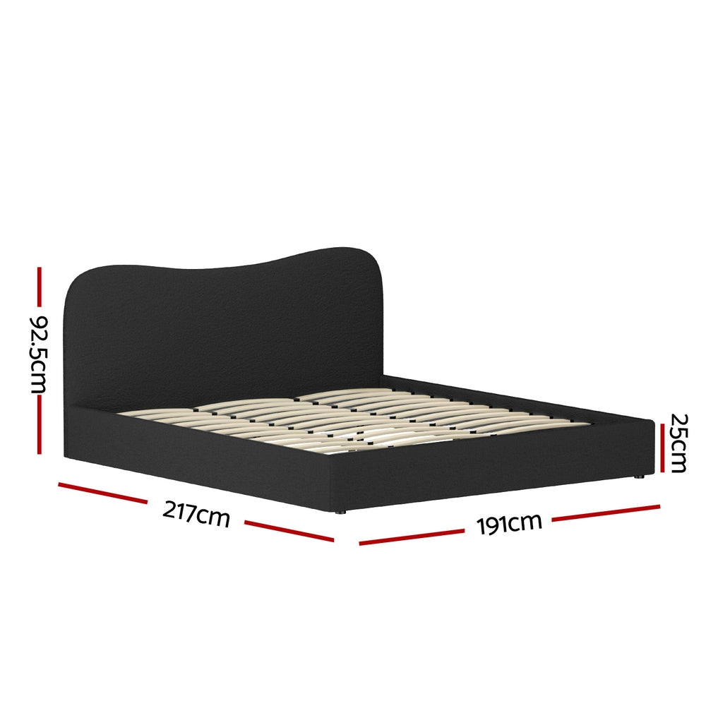 Korra Bed Frame King Size Boucle DARA