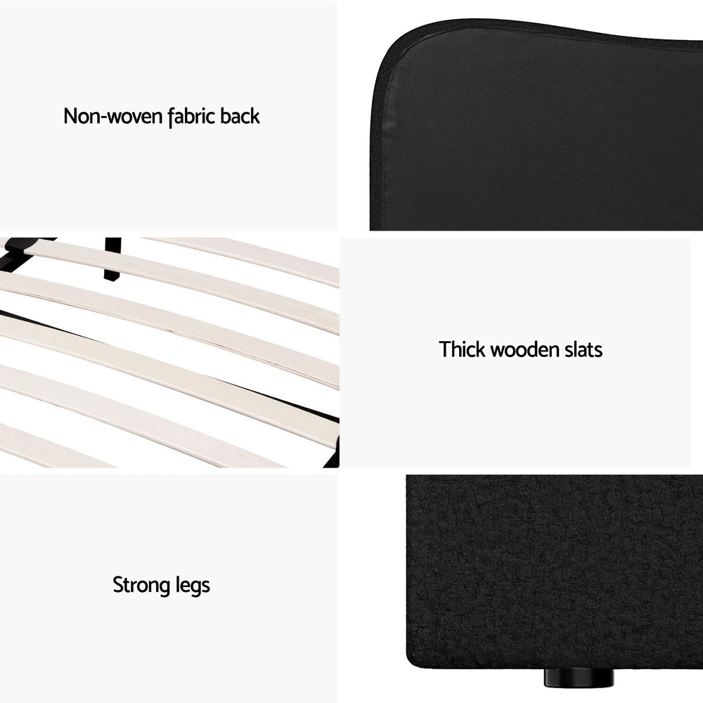 Korra Bed Frame King Size Boucle DARA