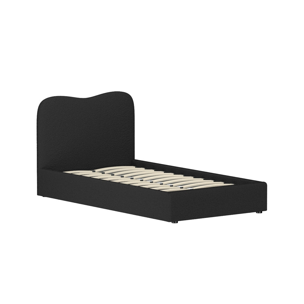 Korra Bed Frame King Single Size Boucle DARA