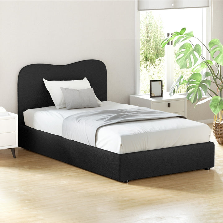 Korra Bed Frame King Single Size Boucle DARA