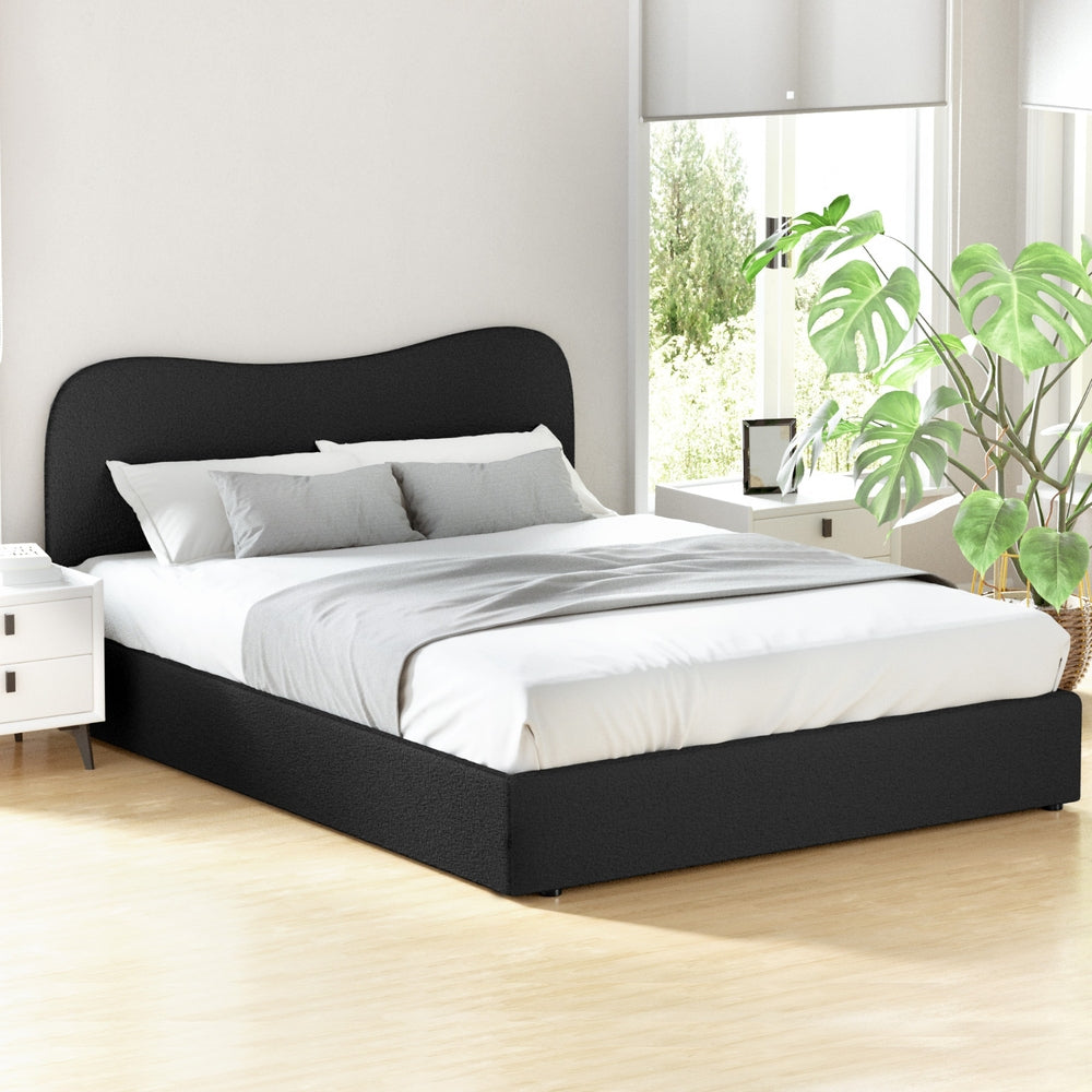 Korra Bed Frame Queen Size Boucle DARA