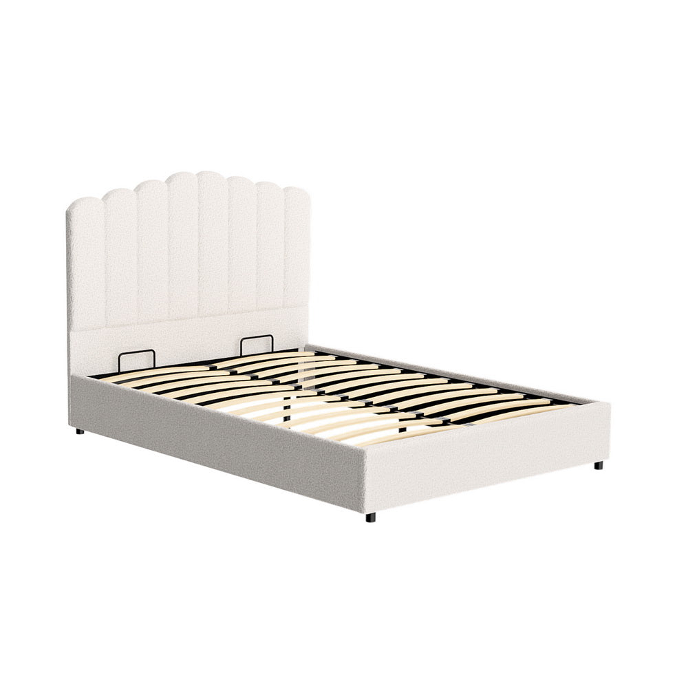 Korra Bed Frame Double Size Boucle FION
