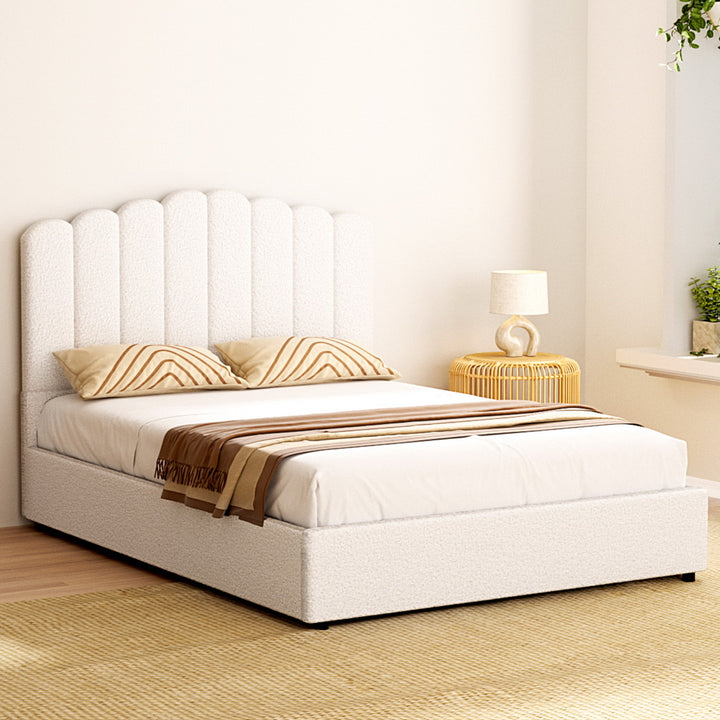 Korra Bed Frame Double Size Boucle FION