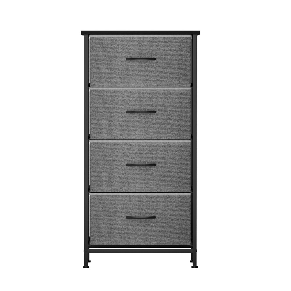 Korra Chest of 4 Drawers Storage Dresser Tallboy Grey