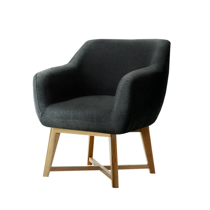 Korra Aston Tub Accent Chair Charcoal