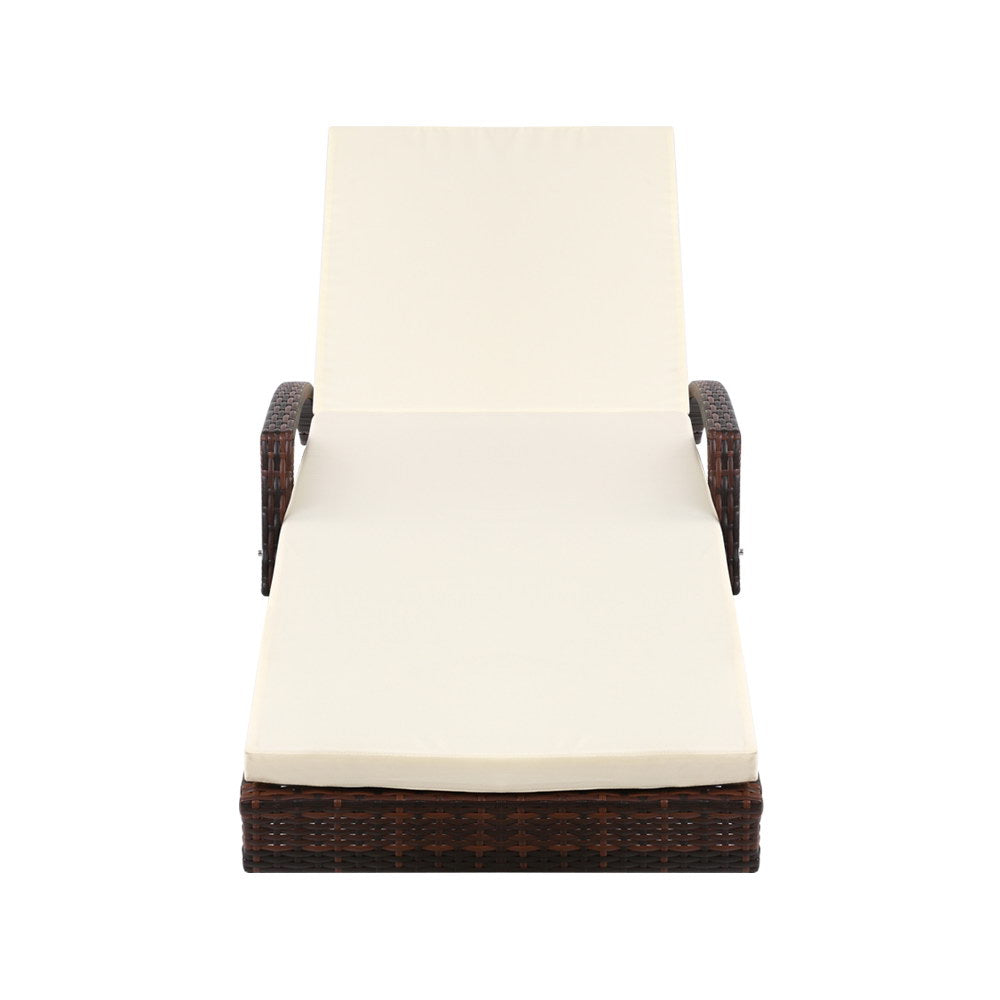 Korra Sun Lounge Wicker - Beige