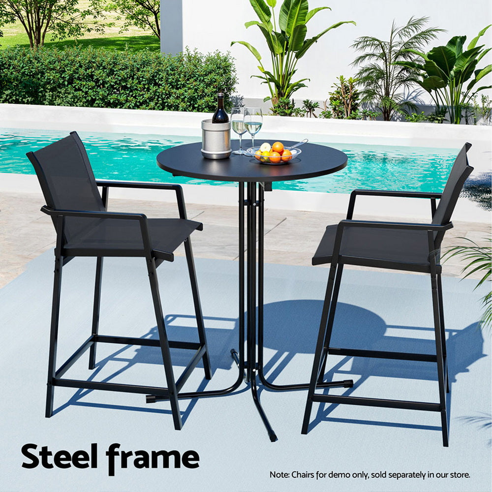Belden Outdoor Bar Table - Folding - Black