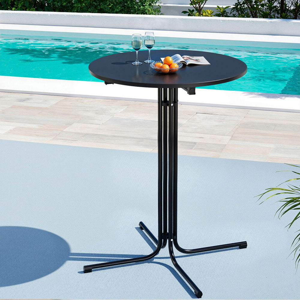 Belden Outdoor Bar Table - Folding - Black