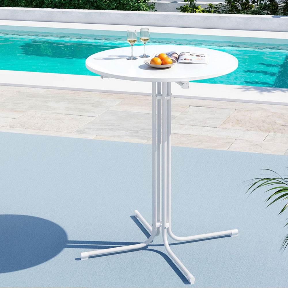 Belden Outdoor Bar Table - Folding - White
