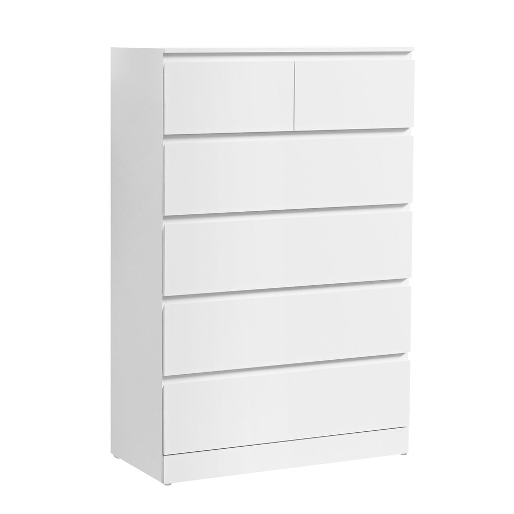 Korra 6 Chest of Drawers - PEPE White