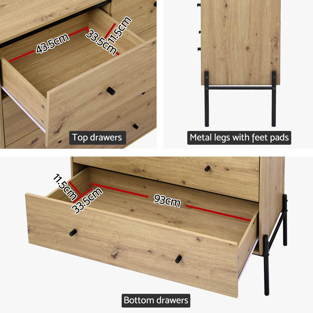 Korra 5 Chest of Drawers - ARNO Pine