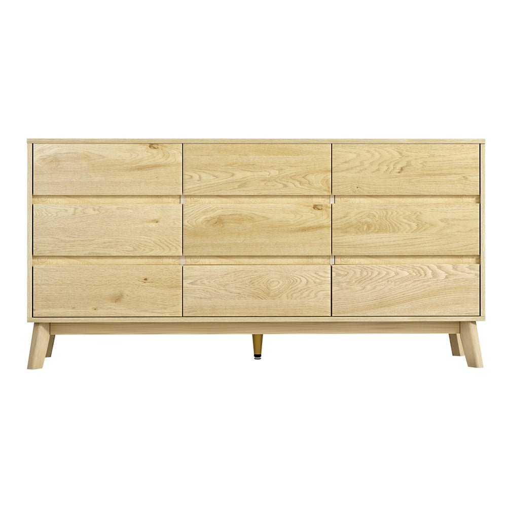 Korra 9 Chest of Drawers Tallboy Cabinet - XAVI Pine