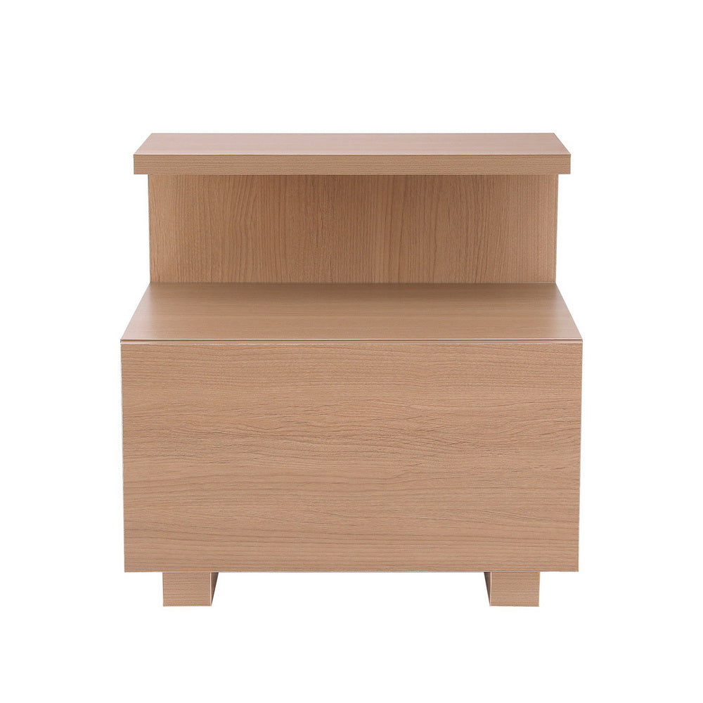Korra Bedside Table 1 Drawer - Pine