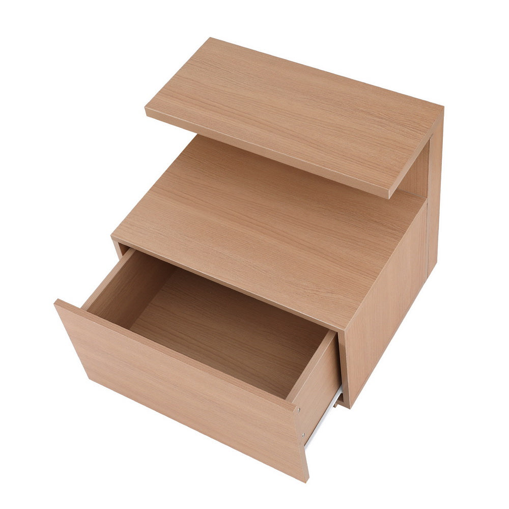 Korra Bedside Table 1 Drawer - Pine