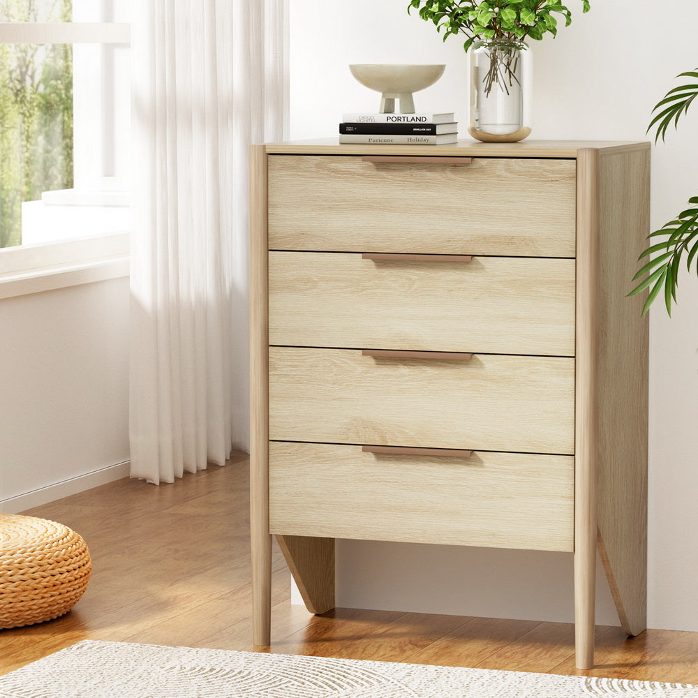 Korra 4 Chest of Drawers Tallboy - INEZ Pine