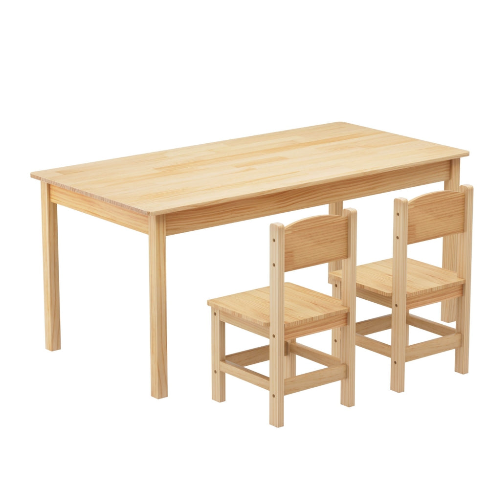 Korra Kids Table and Chairs - Pinewood