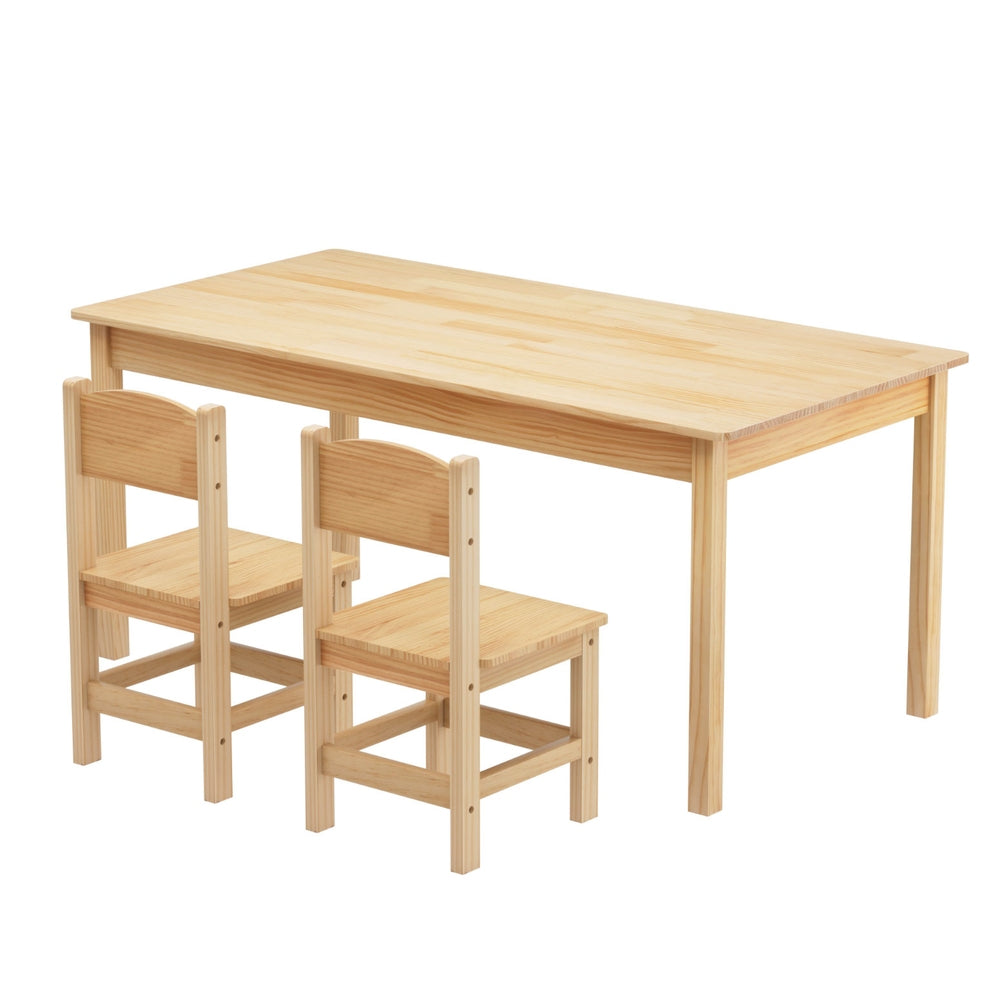 Korra Kids Table and Chairs - Pinewood