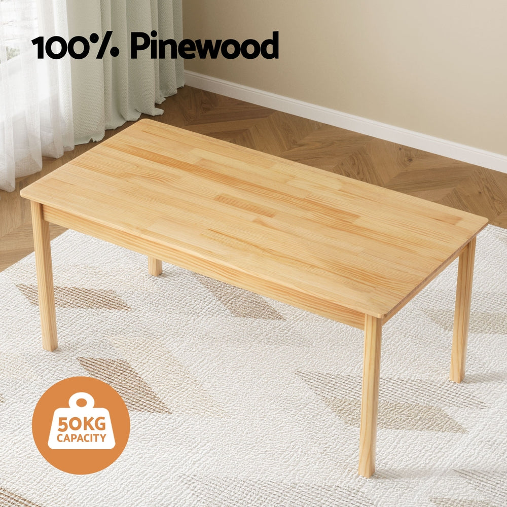 Korra Kids Table and Chairs - Pinewood
