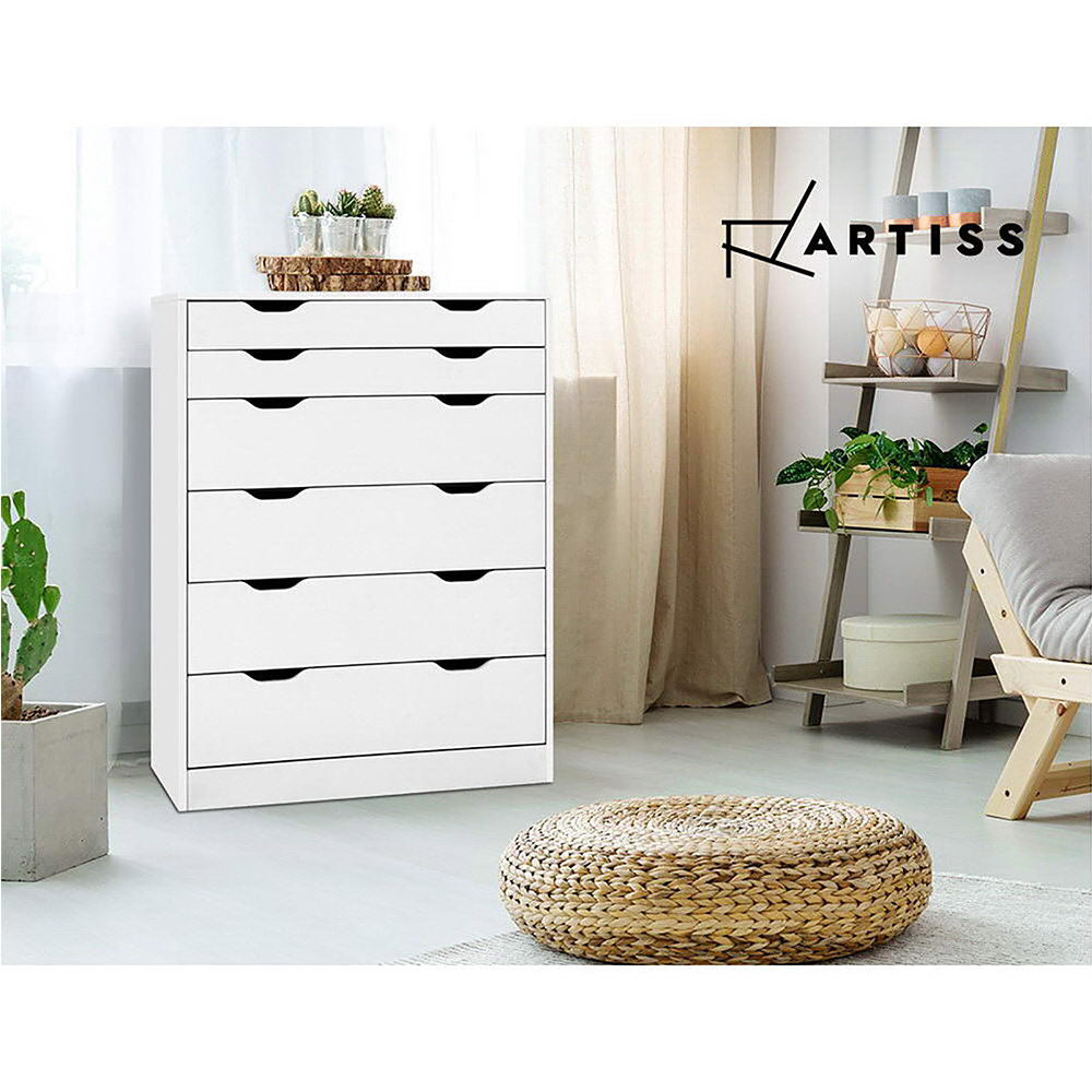 Korra 6 Chest of Drawers - MYLA White