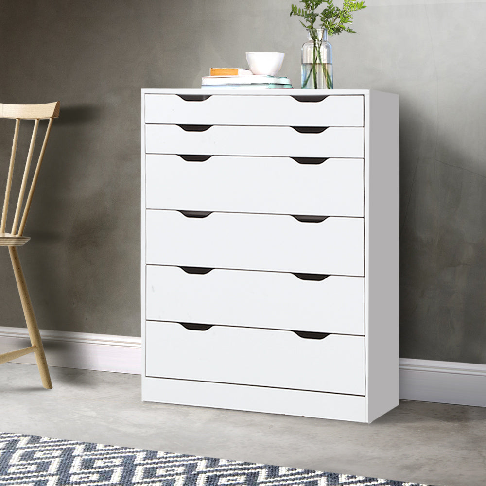 Korra 6 Chest of Drawers - MYLA White