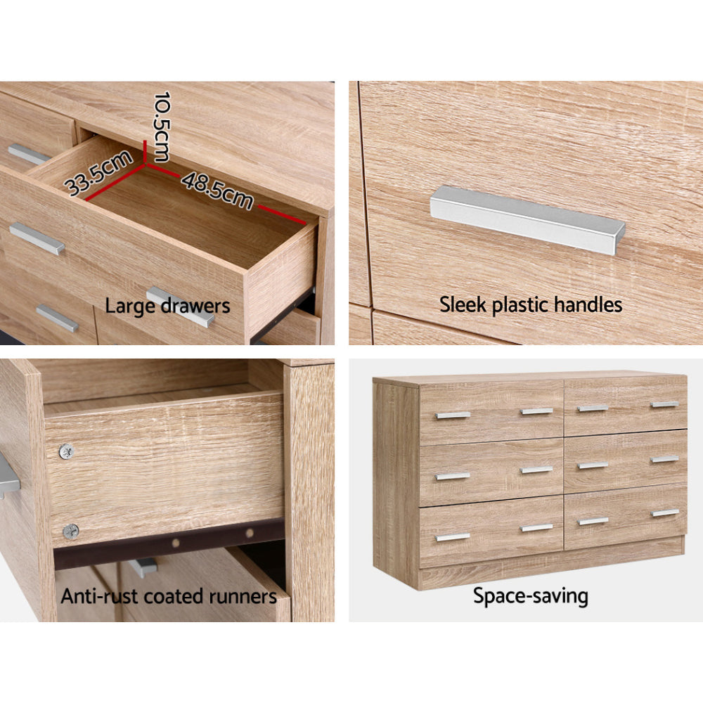 Korra 6 Chest of Drawers - VEDA Pine