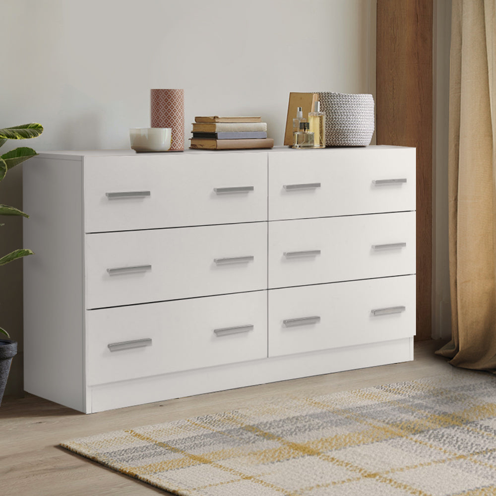 Korra 6 Chest of Drawers - VEDA White