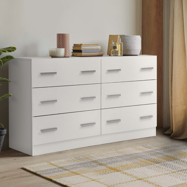 Korra 6 Chest of Drawers - VEDA White