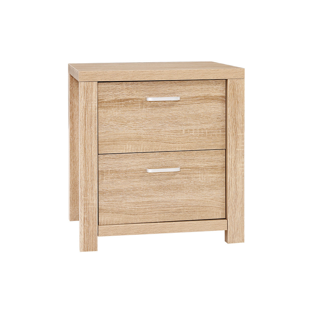 Korra Bedside Table 2 Drawers - MAXI Pine