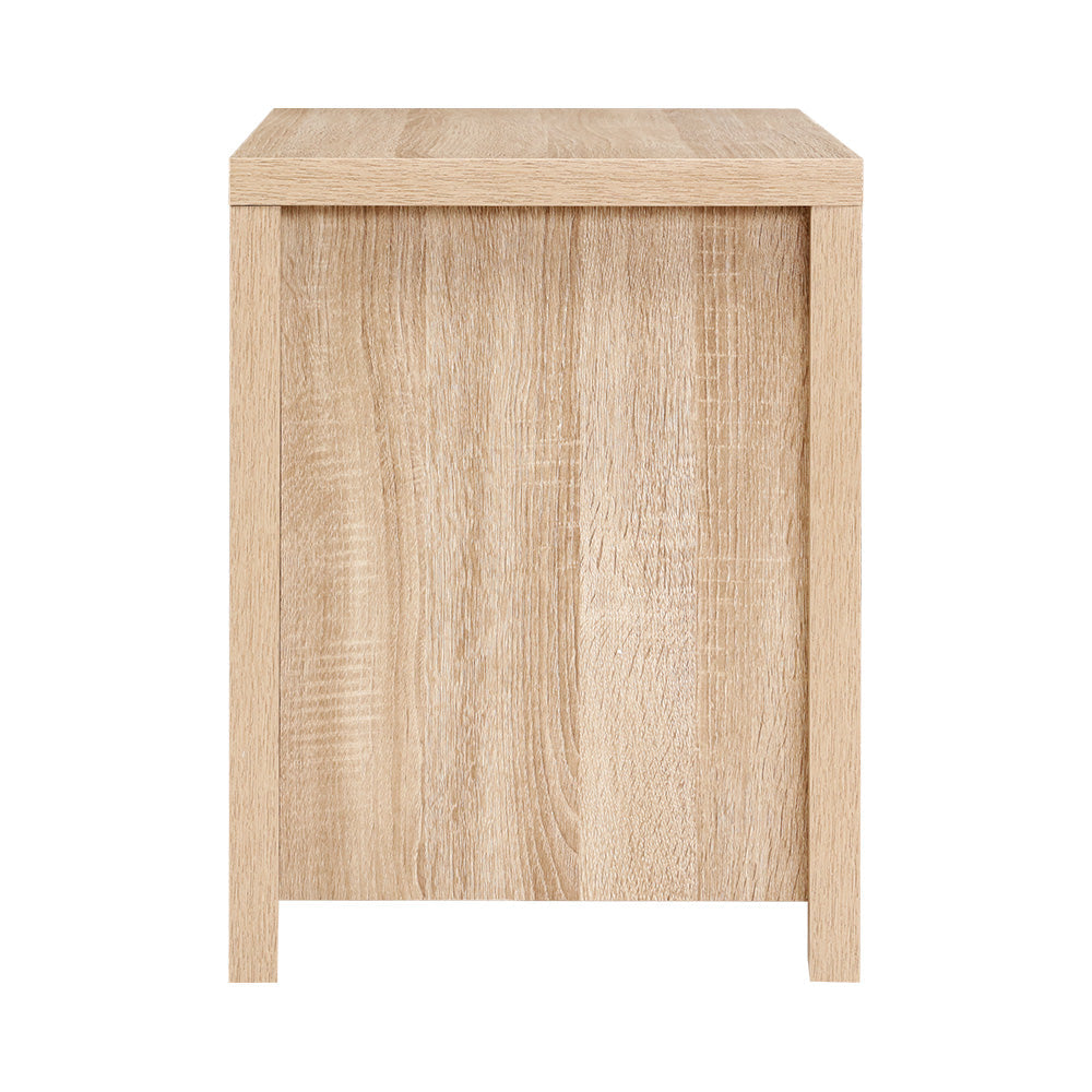 Korra Bedside Table 2 Drawers - MAXI Pine