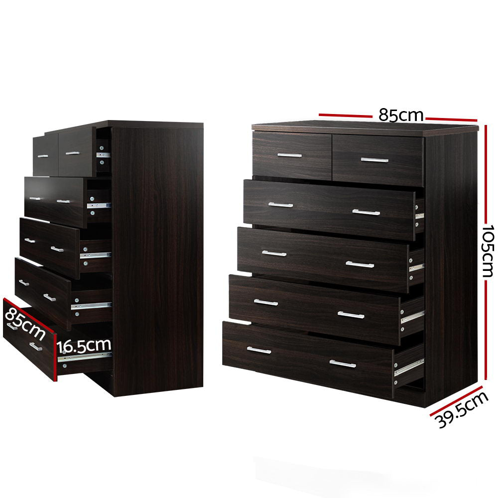 Korra 6 Chest of Drawers - ANDES Walnut
