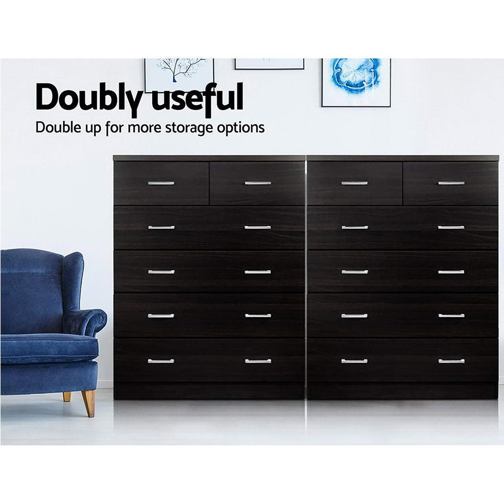 Korra 6 Chest of Drawers - ANDES Walnut