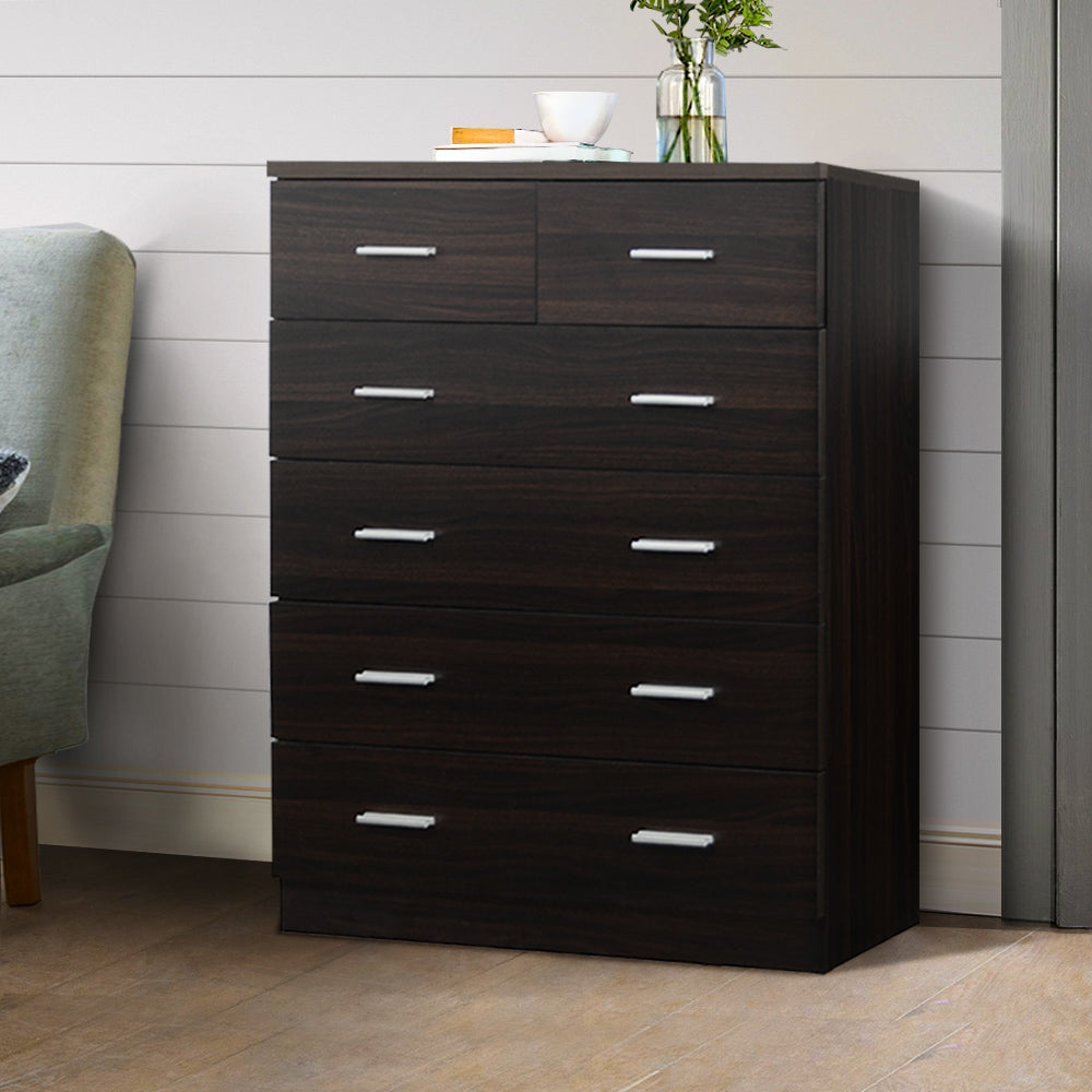 Korra 6 Chest of Drawers - ANDES Walnut