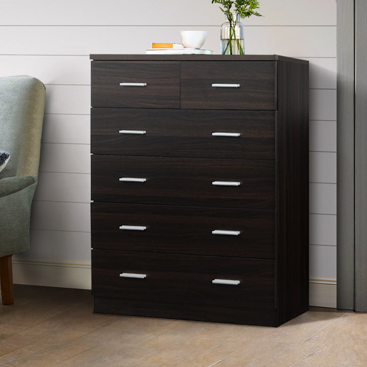 Korra 6 Chest of Drawers - ANDES Walnut