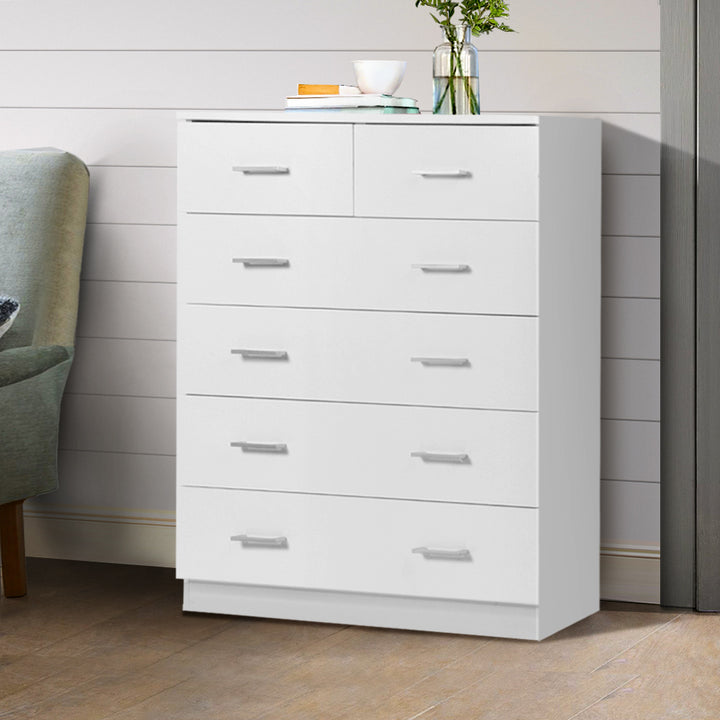 Korra 6 Chest of Drawers - ANDES White