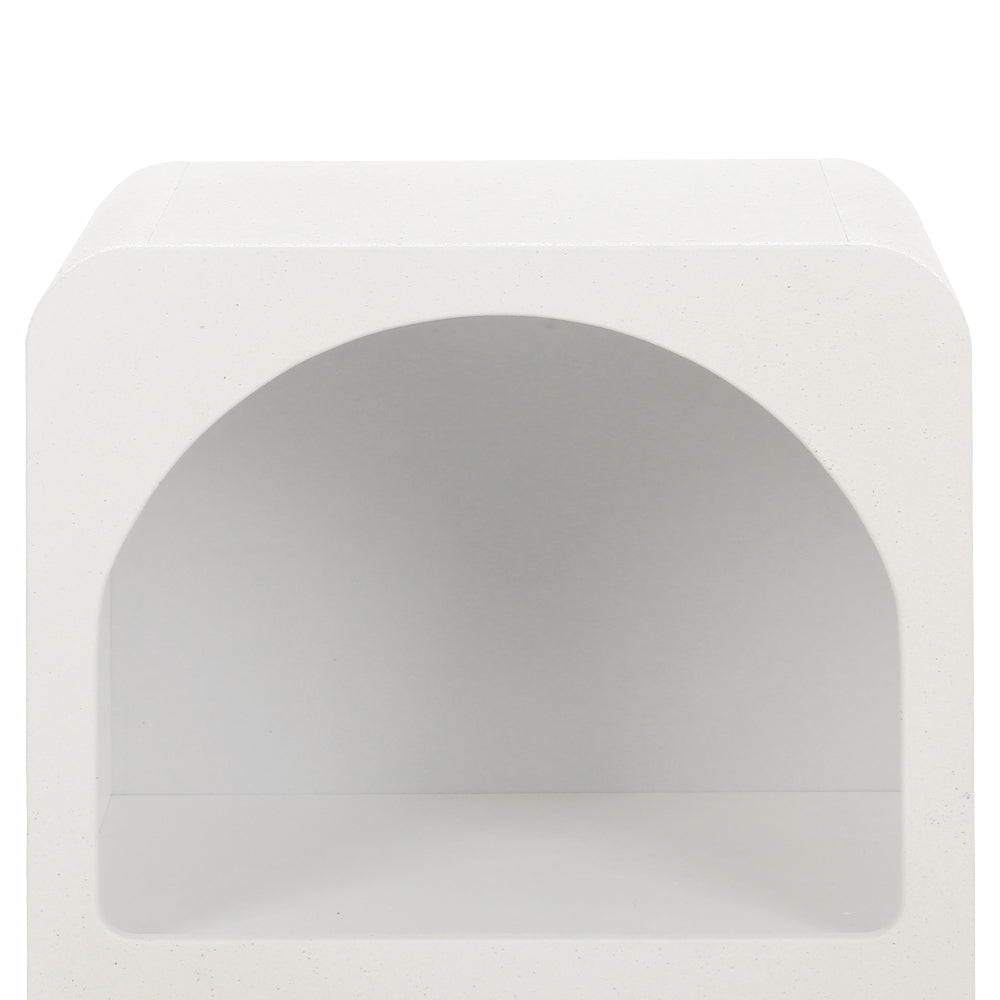 Korra Nightstand - White Arched