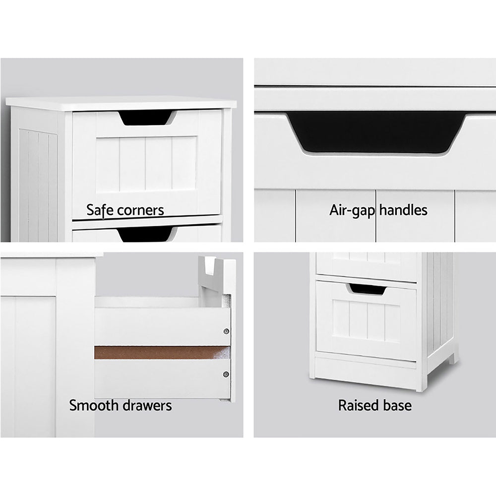 Korra 4 Chest of Drawers - LEESA White