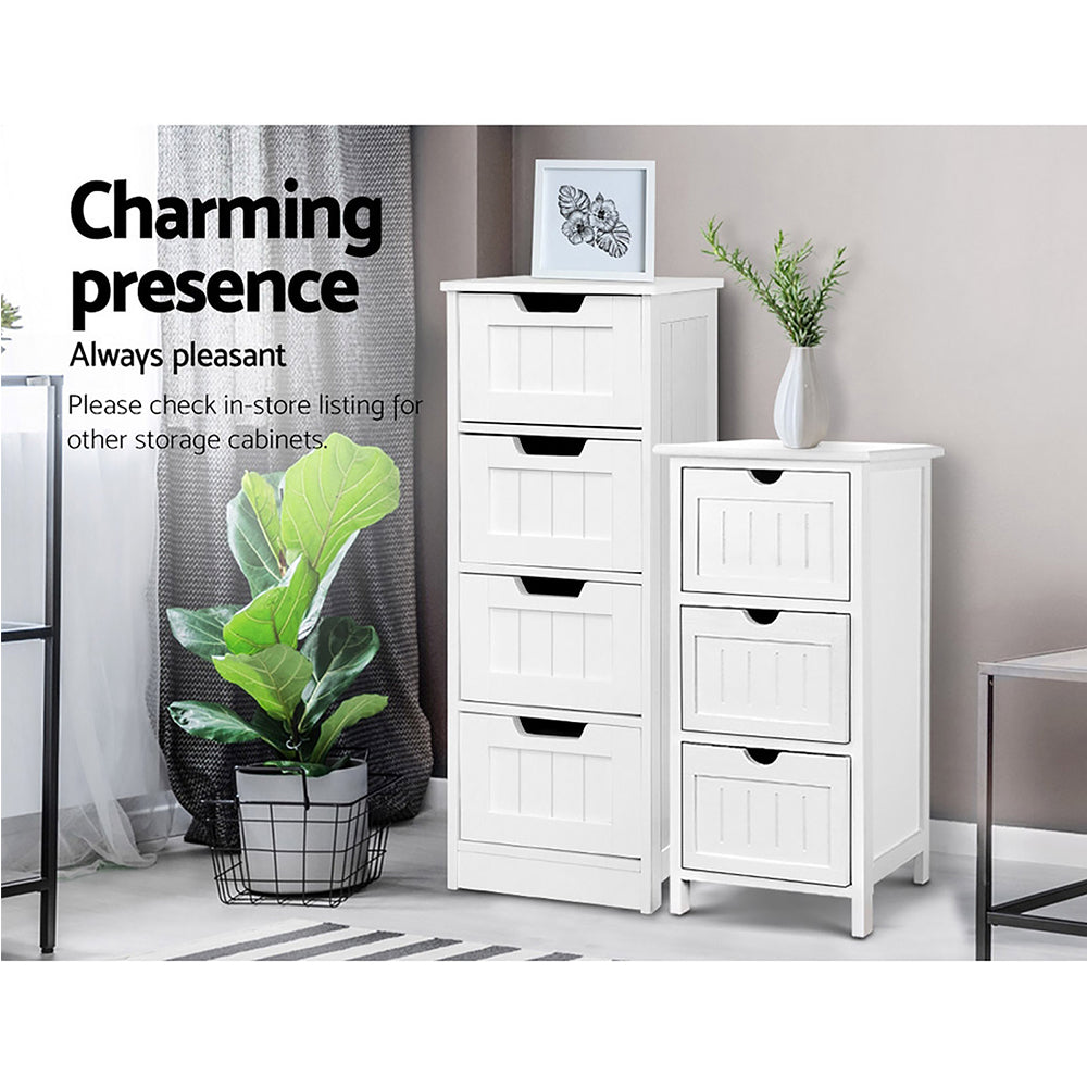 Korra 4 Chest of Drawers - LEESA White