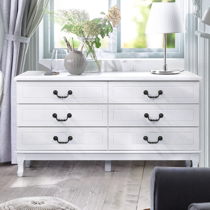 Korra 6 Chest of Drawers - KUBI White