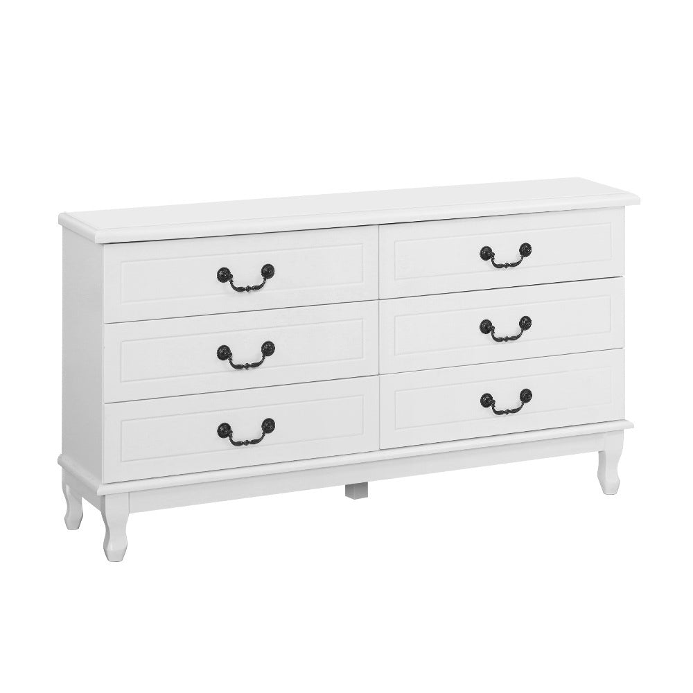 Korra 6 Chest of Drawers - KUBI White