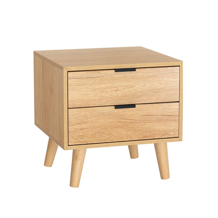 Korra Bedside Table 2 Drawers - Pine
