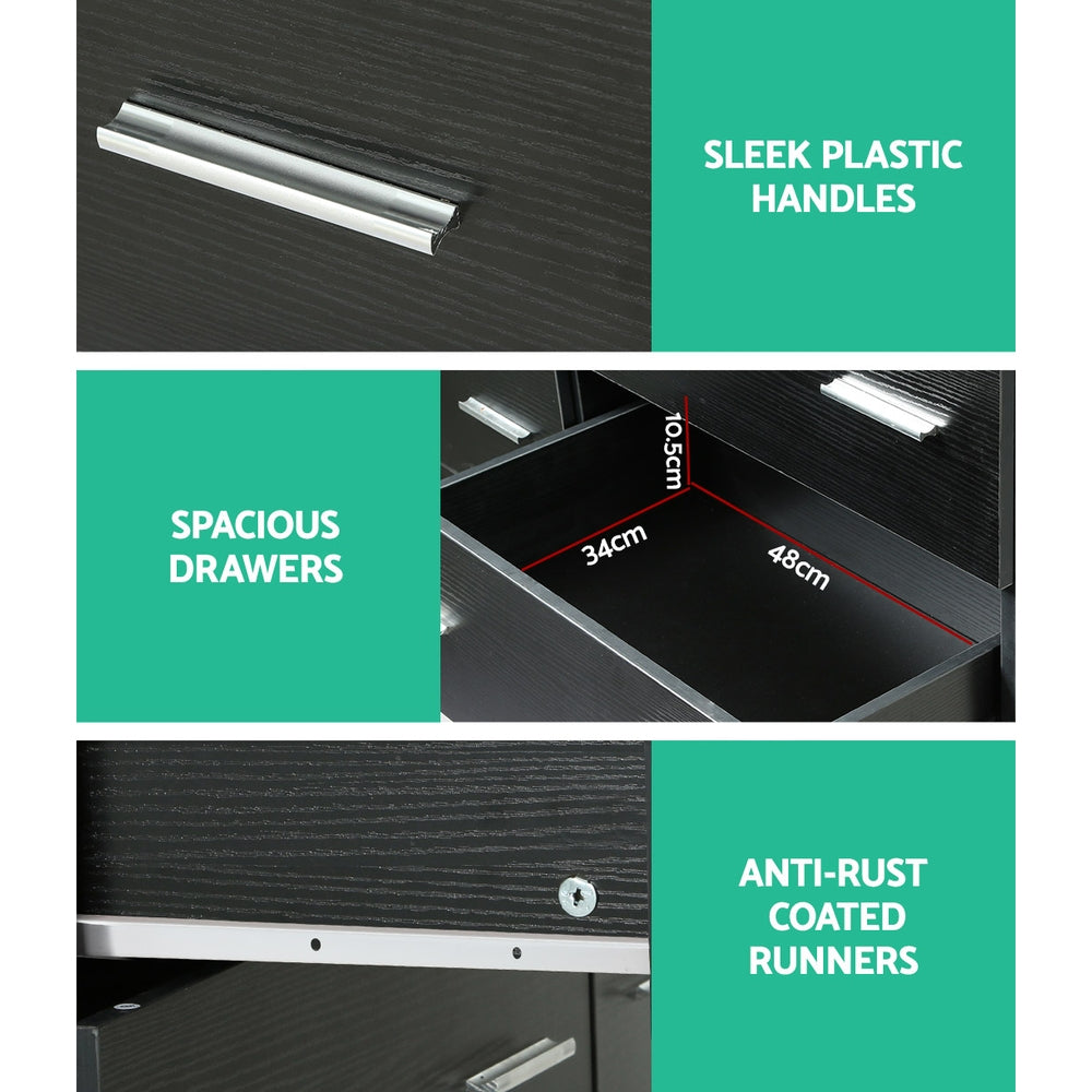 Korra 6 Chest of Drawers - VEDA Black