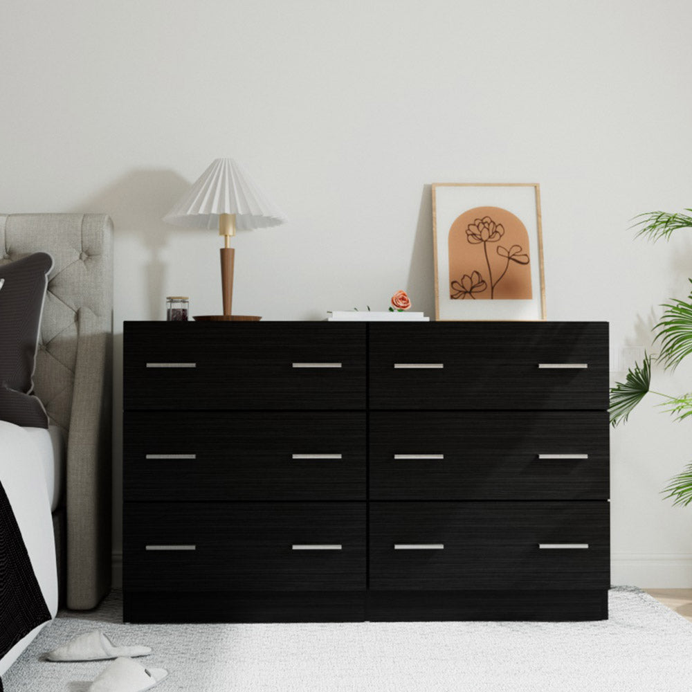 Korra 6 Chest of Drawers - VEDA Black
