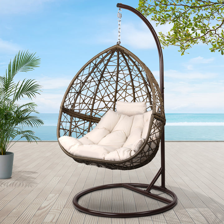Luna Cocoon Egg Swing Chair - Latte